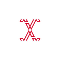 Letter Initial X logo design