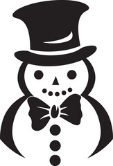 Snowflake Smiles Black Logo Icon Playful Snowy Joy Cute Vector Icon