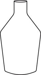 Glass Vase Outline