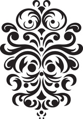 Elegant Essence Vector Black Logo Ornate Symmetry Decorative Icon