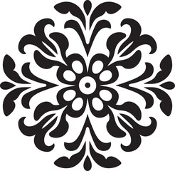 Timeless Charm Decorative Element Graceful Patterns Vector Emblem
