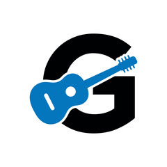 Gitter Logo combine with letter G vector template