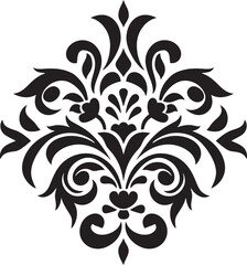 Subtle Adornment Vector Black Emblem Exquisite Simplicity Black Logo