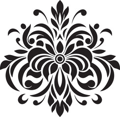 Elegant Detailing Vector Element Icon Ornate Simplicity Black Decorative Logo