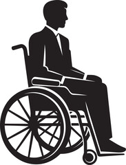 Empowerment Drive Wheelchair Emblem Diverse Mobility Disabled Logo Icon