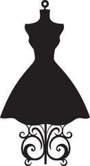 Runway Ready Womans Dress Emblem Style Statement Black Logo Dress Icon