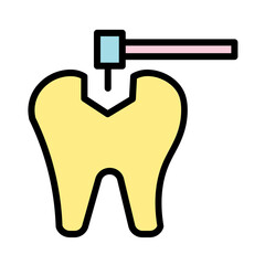 Care Clinic Dental Filled Outline Icon