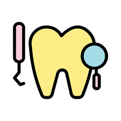 Care Clinic Dental Filled Outline Icon