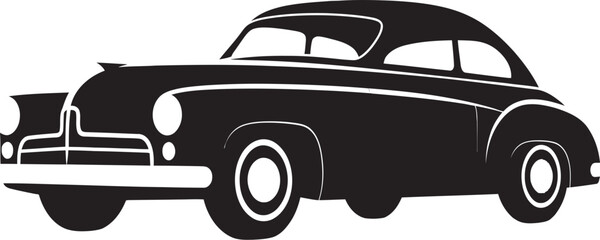 Vintage Drive Logo Icon Emblem Revived Classics Black Car Logo