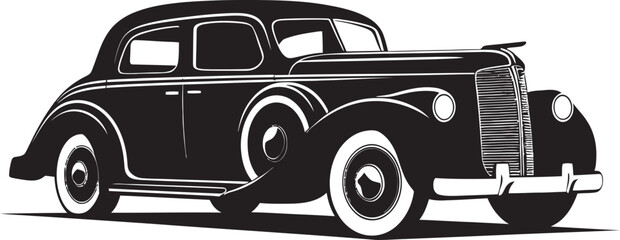 Timeless Treasures Black Vintage Emblem Vintage Drive Car Emblem Icon