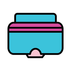 Dive Mask Snorkel Filled Outline Icon