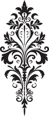 Baroque Essence Vintage Filigree Emblem Luxurious Craftsmanship Deco Logo Icon