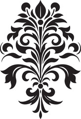 Filigree Elegance Vintage Emblem Emblem Antique Detailing Black Logo Filigree