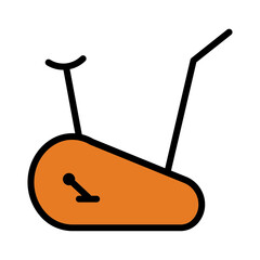 Bike Cycle Sport Filled Outline Icon