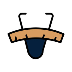 Body Fat Fitness Filled Outline Icon