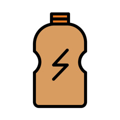 Bottle Drink Sport Filled Outline Icon
