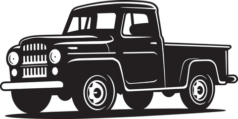 Retro Loaders Vintage Pickup Emblem Classic Cargo Black Logo Icon