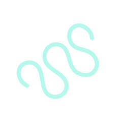 Hand Drawn curly lines colorful