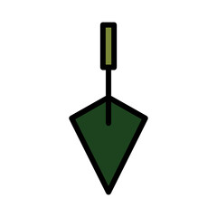Garden Shovel Tool Filled Outline Icon