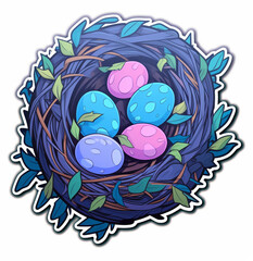 Cartoon Easter Nest
