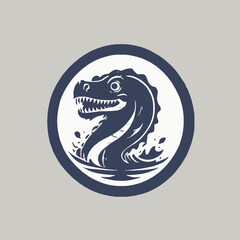 Sea Monster Logo Design EPS format Very Cool