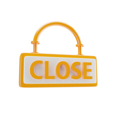 illustration of a 3d Icon Close