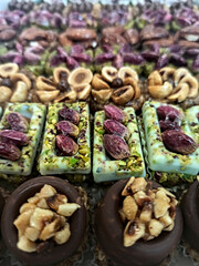 Lille, December 2023 - Food trays prepared for a thesis presentation - Tunisian pastries