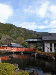 Fototapeta premium 道の駅鷲の里【徳島県那賀郡那賀町】太龍寺ロープウェイ乗り場