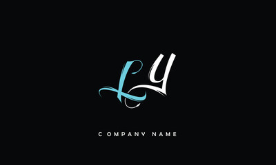LY, YL, L, Y Abstract Letters Logo Monogram