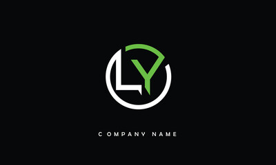 LY, YL, L, Y Abstract Letters Logo Monogram