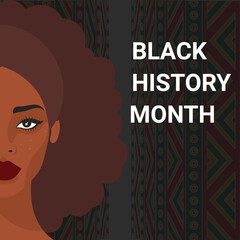 black history month banner illustration