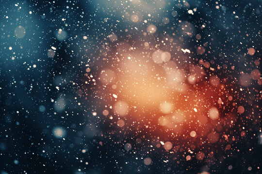 Beautiful background image with snow falling