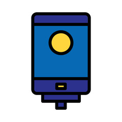 Boiler Device Hot Filled Outline Icon