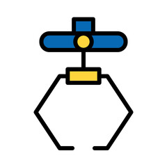 Machine Factory Product Filled Outline Icon
