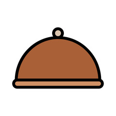 Obraz premium Pot Kitchen Tool Filled Outline Icon