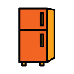 Cook Freezer Food Filled Outline Icon