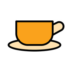 Coffee Glass Tools Filled Outline Icon