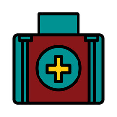 First Kit Medical Filled Outline Icon