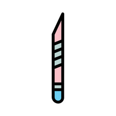 Scalpel Knife Medical Filled Outline Icon