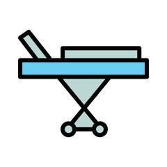 Stretcher Rescue Medical Filled Outline Icon