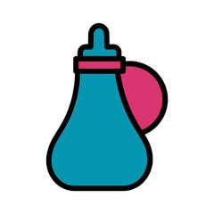 Bottle Plastic Drink Filled Outline Icon