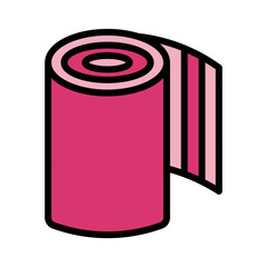 Roll Root Wrap Filled Outline Icon