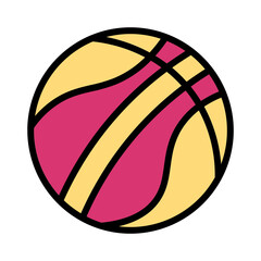 Activity Ball Beach Filled Outline Icon