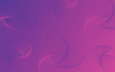 Abstract purple pink color background curve triangle lines pattern, Modern color gradient, Digital background.