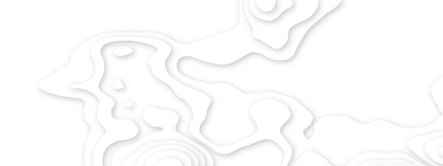 Abstract realistic papercut decoration textured with wavy layers. Abstract paper cut white background. Modern White wavy vector background. White paper cut background with 3D style and gradient color.