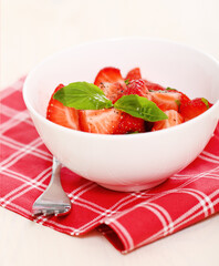 Fresh strawberry salad