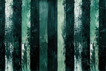 Seamless pattern with green paint brushstrokes. Repeatable texture. Vertical lines, stripes. Ideal for textile designs, wallpapers, background graphics, fashion fabrics, upholstery. - obrazy, fototapety, plakaty