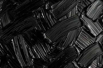 Dynamic seamless pattern with bold black brushstrokes, creating striking abstract design that's...