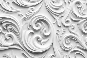 Abstract seamless pattern, white ornaments. Repeatable texture. Perfect for wallpapers, contemporary textiles, packaging.