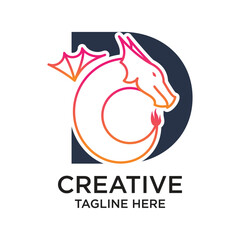 Letter logo design simple concept Premium Vector